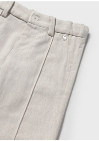 Resim Mayoral 1576 Erkek Bebek Keten Pantalon Krem 