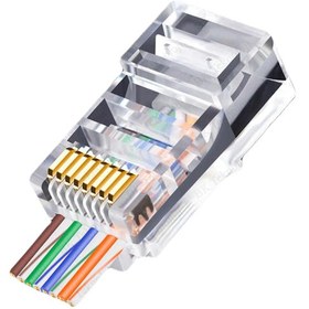 Resim 8P8C Cat6 RJ45 Yeni Nesil Delikli Jack Kon(100 lü) 