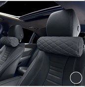 Resim Xuweiwei Siyah Evrensel Araç Boyun Yastığı - Hafızalı Köpük Başlıklı, Çıkarılabilir Kılıflı, Ergonomik 