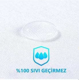 Resim Dört Mevsim Çift Kişilik Alez Fitted Sıvı Geçirmez Yatak Koruyucu (439688732) 