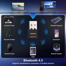Resim FENVİ Wifi-6 AX900 Wifi+Bluetooth 2'si 1'Arada 5.3 Adaptörü CE Sertifikalı Yüksek Çekim Düşük Gecikme Süper Hızlı Çift Bant 900Mbps/5Ghz/2.4Ghz 