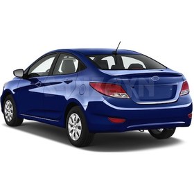 Resim S-Dizayn Hyundai Accent Blue Krom Bagaj Alt Çıta 2011-2017 