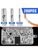 Resim Chuangyinshop 200 Adet Kablo Pabuç Bağlantı Terminali 05-6mm2 22-10awg Kalaylı Bakır 
