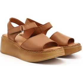 Resim Gönderi R Taba Antik Dolgu Taban Hakiki Deri Sandalet Taba 