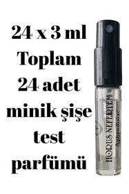 Resim Horus Nefertem 24 Adet X3ml Parfüm Test Seti Keşif Seti Deneme Boyu Seti Erkek Parfüm Kadın Parfüm Unisex 