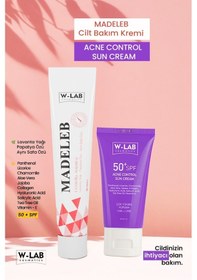 Resim W-lab Kozmetik Madeleb Krem 40 Ml Ve W Lab Akne Kontrol Güneş Kremi 50 Ml 