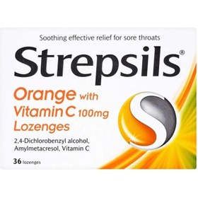 Resim Strepsils C Vitaminli Portakal Aromalı 24 Pastil 