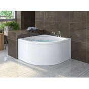 Resim Stina Albero 100x100x55 Oval Oturmalı Küvet Hidro Masaj Sistemi 