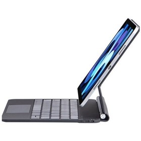 Resim İpad Uyumlu Pro 13 2024 Kılıf X9p Magic Manyetik Klavyeli Tablet Kılıfı - Siyah Diğer 