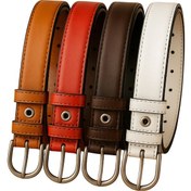 Resim Çocuk Kemer 4'lü Deri Kot Ve Kumaş Pantolon Çok Renkli 