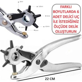 Resim Speed Out Metal Kemer Delme Pensesi Delici Delik Açma Çıt Çıt Pense Deri Çanta Kıyafet Delik Açıcı Makinası 