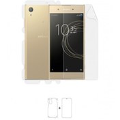 Resim Sony Xperia Xa1 Plus Full Body Ekran Koruyucu Ön Arka Yan Darbe Emici Poliüretan Film 