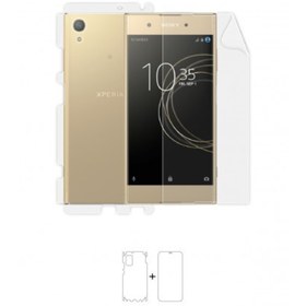 Resim Sony Xperia Xa1 Plus Full Body Ekran Koruyucu Ön Arka Yan Darbe Emici Poliüretan Film 