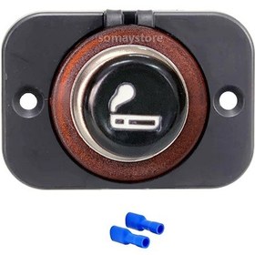 Resim Goldsea Marine Pano Tip Şase Çakmak Soketi Çerçeveli 12-24V 