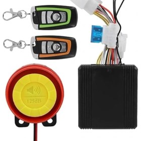 Resim Alarm Sistemi Motosiklet Evrensel 12 V Motosiklet Hırsızlık Alarm Sistemi, 2 Uzaktan Kumandalı Motosiklet Kablosuz Alarm Sistemi Motor Çalıştırma Uzaktan Kumandalı Anahtarlık 