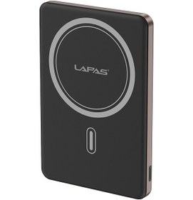 Resim Lapas Lp-pw003 Ultra İnce Hızlı Şarj Özellikli Wireless Powerbank 5000mah 15w Gold 