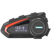 Resim K20 Bt5.3 Dijital Ekranlı Fm Radyolu İntercom 5.1 Ses Kalitesi Kask Motosiklet Interkom 