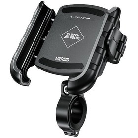 Resim Nukrotech Mrt Road Titreşim Modüllü Telefon Tutucu Gidon Ve Ayna Aparatlı Siyah 