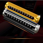 Resim AutoFresh Çevirmeli Ayarlı Torpido Üstü Silindir Numaratör – Geçici Park Numarası Aparatı 