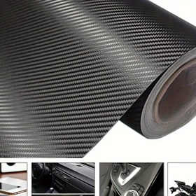 Resim Çoğu Araba ve Motosiklet için 50,01x200,0 cm 3D Karbon Fiber Vinil Kendinden Yapışkanlı Koruyucu Kaplama Etiketler 
