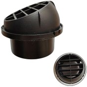 Resim 75mm/60mm/42mm Havalandırma Çıkışı Havalandırma Siyah Bağlantı Parçaları 60mm 