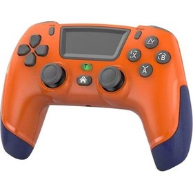 Resim Ps4/switch/pc/tv Uyumlu Altı Eksenli Jiroskoplu Çift Titreşimli Kablosuz Oyun Kumandası:turuncu Newway 