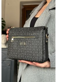 Resim Jps- 5 Bölmeli Kadın Omuz Çantası 29cm 20 Cm 10 Cm 2068-lb - Siyah 