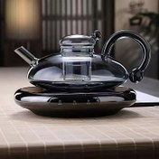 Resim 1 adet Şık Borosilikat Cam Çaydanlık, Çaydanlık Ayrılmış, Kettle, Yüksek Sıcaklık Dayanıklı, Alev ve Elektrikli Ocakta Çay Pişirmek İçin Çok Uygun, 10 Önemli Festivalde (Noel, Cadılar Bayramı, Sevgililer Günü vb.) Çay Severleri İçin Bir Moda Hediye 