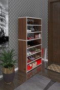 Resim Kenzlife Ayakkabılık Goya Cvz 140*70*30 Arkalıksız Ayakkabı Ofis Dolabı Iki Bölme 