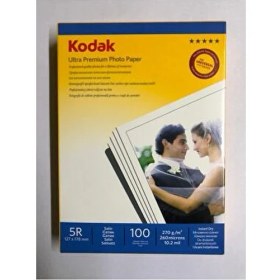 Resim Kodak Premium Inkjet Fotoğraf Kağıdı 270 gr 5R Satin Mat 13 x 18 cm Hızlı Kuruma Özelliği 