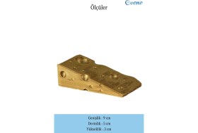 Resim Evene Kapı Stoperi Altın Renk Dekoratif Kapı Tutucu Durdurucu 4 Adet Model 6 