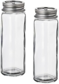 Resim Tuzluk-karabiberlik, cam-paslanmaz çelik, 12 cm, 2 parça 