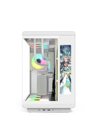 Resim Gametech Vision Lcd 7 Argb Fanlı Beyaz Gaming Kasa 