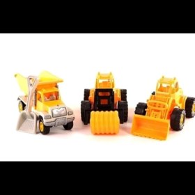 Resim Uçarkid Kara Yolu Seti Oyuncak Kamyon-Kepçe-Silindir 26 cm 