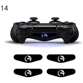 Resim Veri Kurbağa 4 Adet Siyah Led Çıkartmalar Kapak Ps4 Oyun Konsolu Çıkartması Led Model14-4pcs Sticker For Ps4 