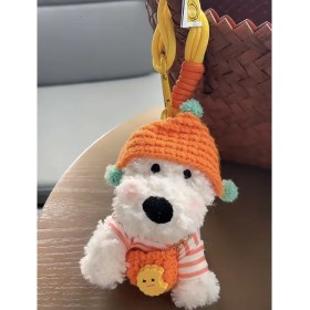 Resim OEMG 1 Adet Karikatür Çanta Çekicilik Anahtarlık Sevimli Iyi Şanslar Hediye Peluş Oyuncaklar Bebekler (Yurt Dışından) 