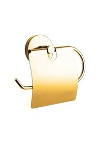 Resim Alz Banyo Damla Gold Kapaklı Kağıtlık Altın 