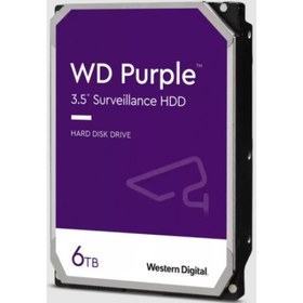 Resim WD Purple 3.5 SATA III 6Gb/s 6TB 64MB 7/24 Guvenlik WD64PURZ 