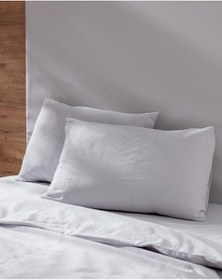 Resim Madame Coco Rosalie King Size %100 Pamuk Armürlü Nevresim Takımı - Açık Gri Gri 