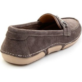 Resim Bambi Vizon Leather Kadın Loafer Ayakkabı K01028130601 Vizon 