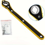 Resim 360° Dönebilen Kolu ile Ağır Hizmet Tipi Metal Lastik Jack Anahtarı - Paslanmaz, Uzun Saplı Makas Jack, Kolay Çıkarılma ve Kurulum için Ergonomik Tasarım, Motosikletler ve Otomobil Atölyesi Temel Araçları için Dayanıklı Yapı, Araç Bakım Aracı, Dayanıklı Aracı Tasarımı, Dayanıklı Aracı Kaplaması 