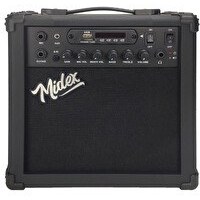 Resim Midex MGA-25BK 25 W USB Bluetooth Şarjlı 2 Girişli Elektro Gitar Amfisi 