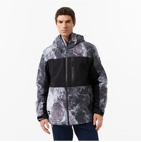 Resim Quiksilver Sycamore Printed Erkek Gri Kayak Montu Eqytj03514 Gri 