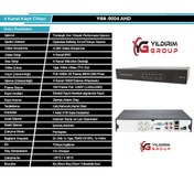 Resim 4 Kanal X Mye Yazılımlı Ahd Kayıt Cihazı 
