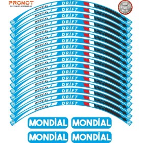 Resim Rebon Moto Design Motosiklet Jant Şeridi Mondial Drift 8 