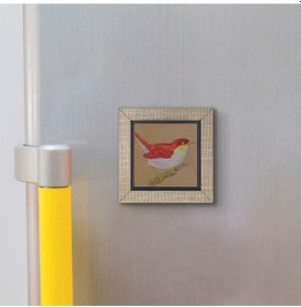 Resim Kuş Baskılı Mdf Magnet 7x7 322 
