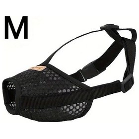 Resim Fochsia Siyah M Küçük Orta Boy Köpekler İçin Yumuşak Nefes Alabilir Ağızlık 