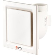 Resim Bahçıvan 26.5x26.5 cm BPR 1015 1550 D/D 220/230V Monofaze Plastik Radyal Banyo-Tuvalet Aspiratörü 