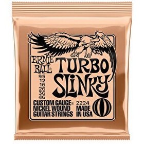 Resim Ernie Ball P02224 - Turbo Slinky Nickel Wound 9.5-46 Elektro Gitar Teli 