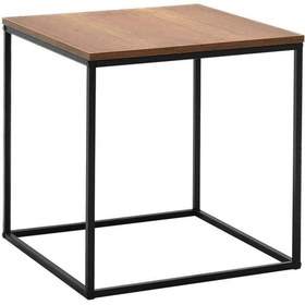 Resim Adore Mobilya Profile Köşe Sehpa - Koyu Ceviz (oslo Ceviz) 50x52x50 Cm (gxyxd) 